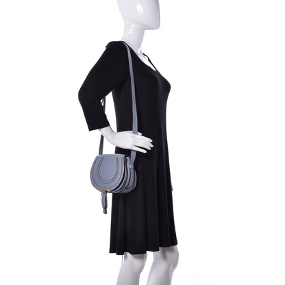 Chloe Calfskin Mini Marcie Round Crossbody Bag Washed Blue 2 of 9