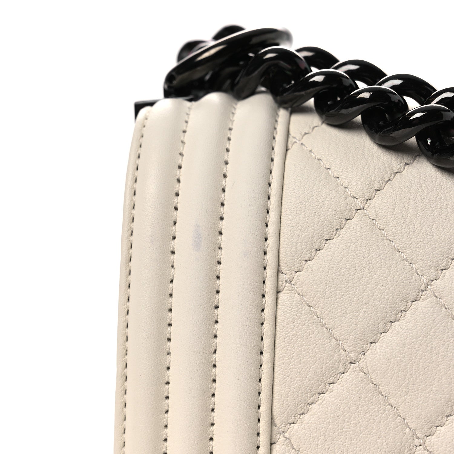 Chanel Calfskin Quilted Medium Boy Flap White 12 of 12