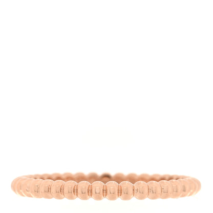 Van Cleef & Arpels 18K Rose Gold Small Perlee Ring 55 7.25 1 of 5