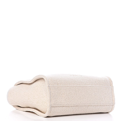 Chanel Lurex Boucle Small Deauville Tote White 4 of 9