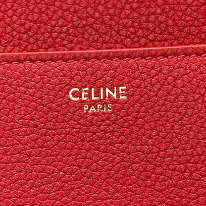 Celine Grained Calfskin Classique 16 Top Handle Bag Red 6 of 10