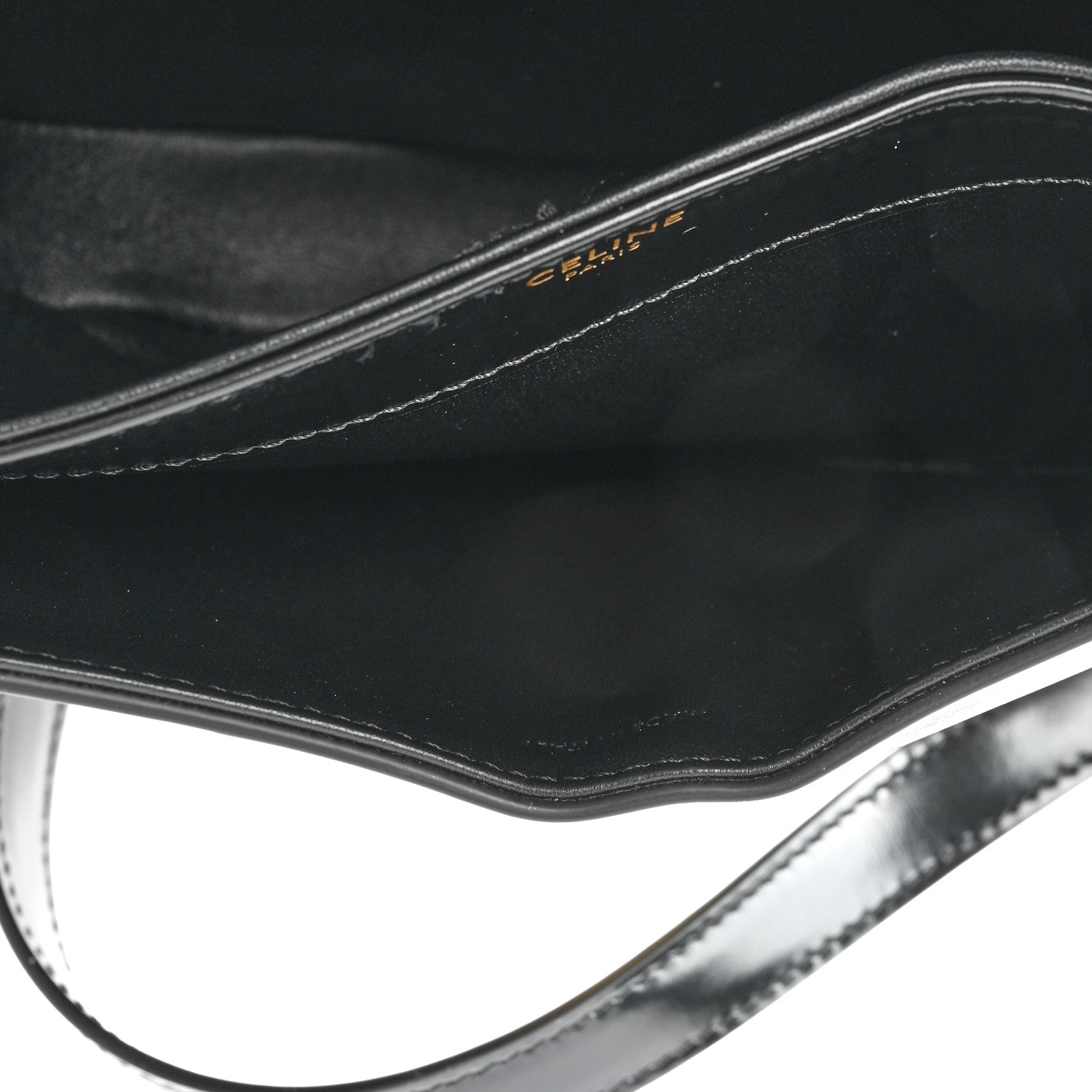 Celine Shiny Calfskin Teen Besace Black 6 of 11