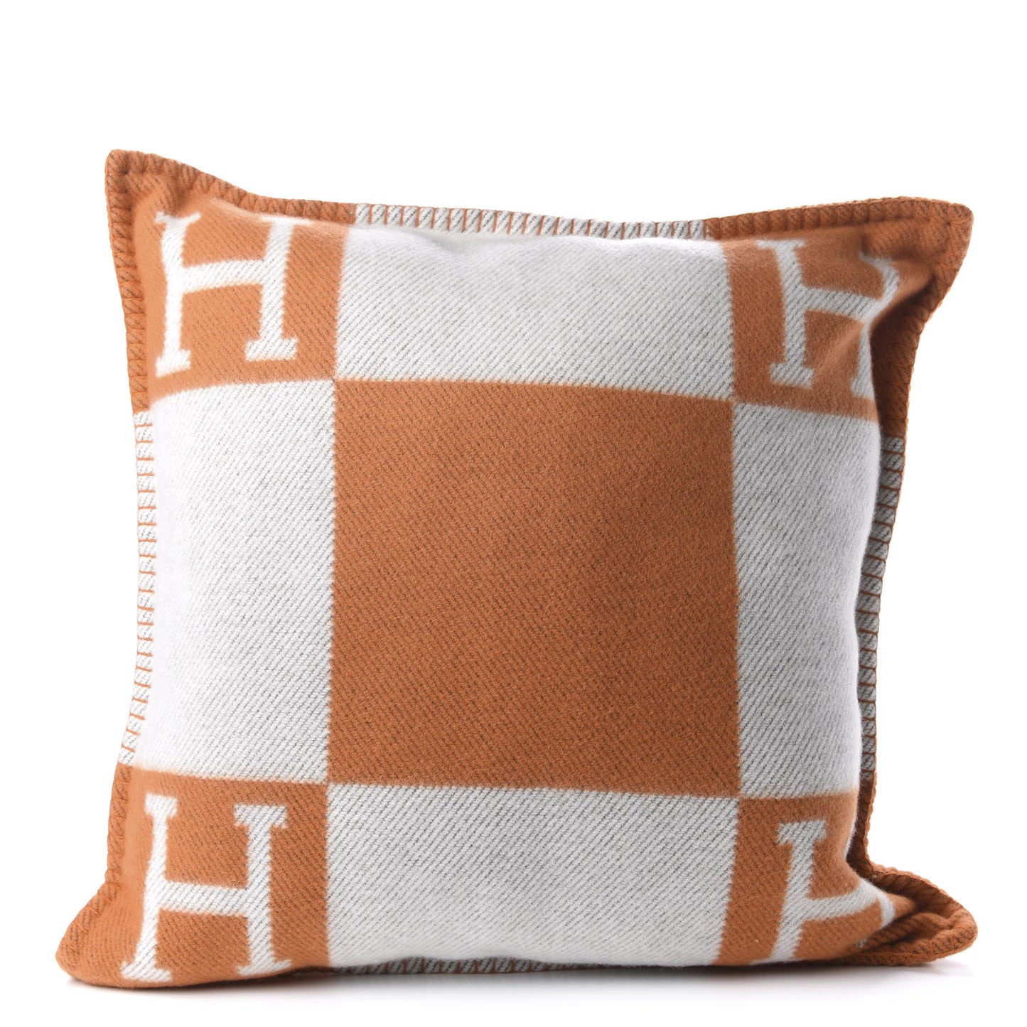 Wool Cashmere Avalon Pillow PM Ecru Potiron