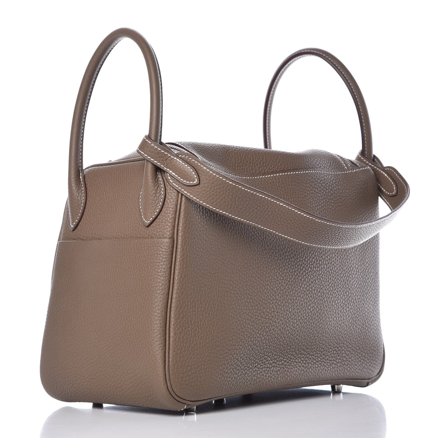 Hermes Taurillon Clemence Lindy 30 Etoupe 3 of 10