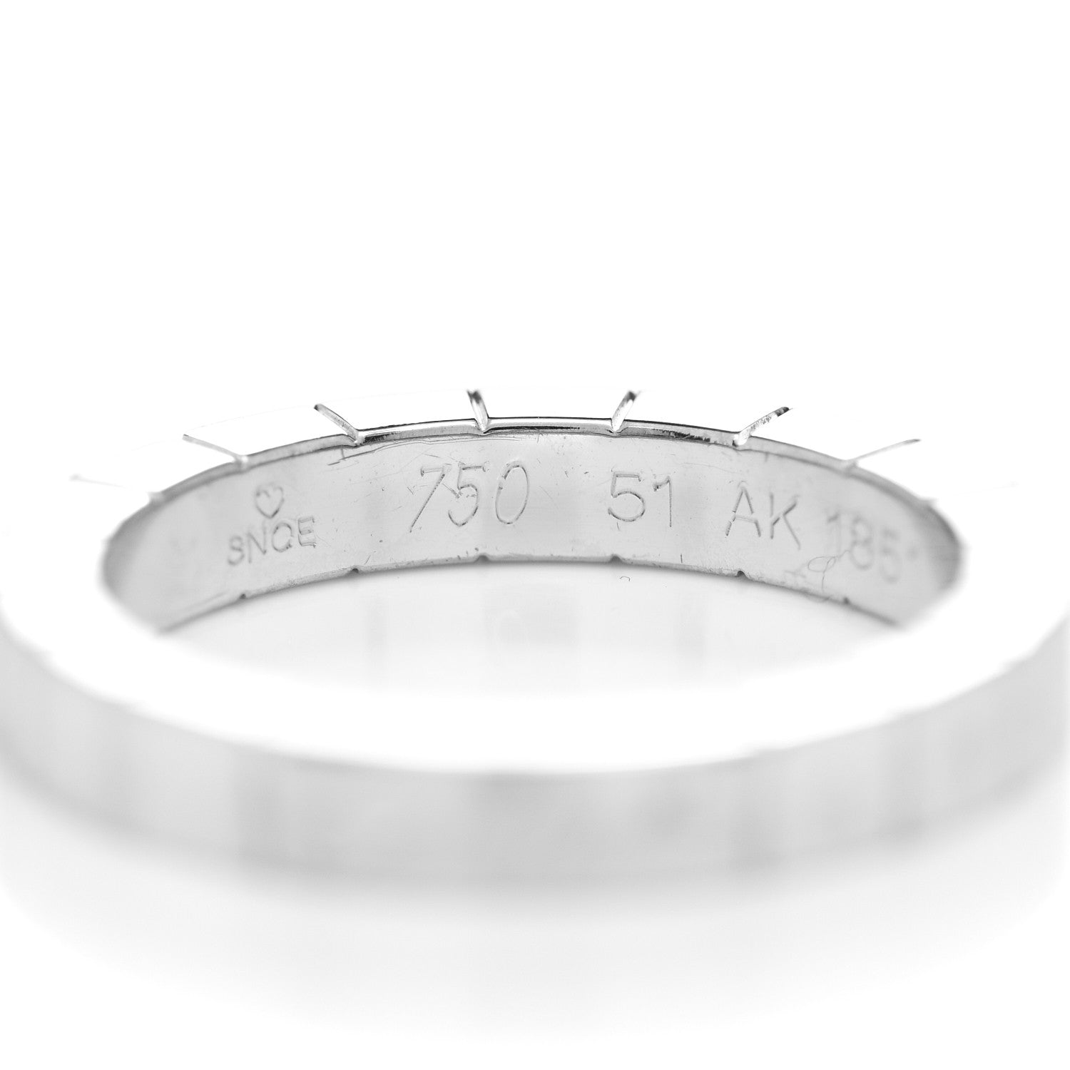 Cartier 18K White Gold Lanieres Ring 51 5.75 4 of 4