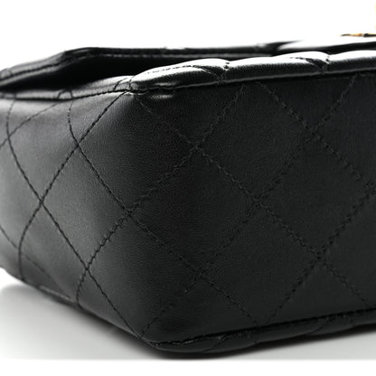 Chanel Lambskin Quilted Mini Rectangular Flap Black 9 of 11