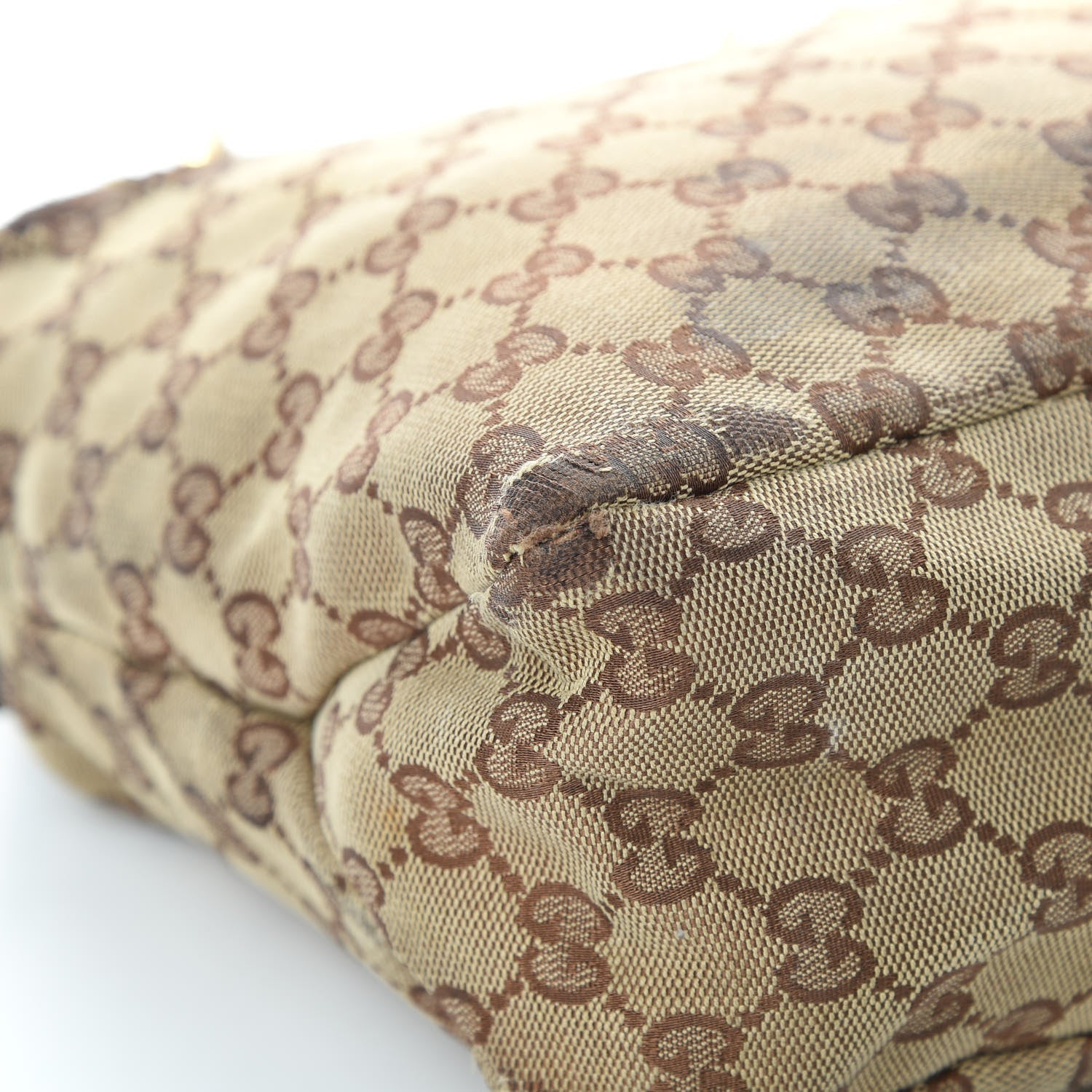 Gucci Monogram Medium Horsebit Chain Hobo Dark Brown 12 of 19
