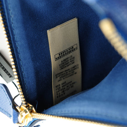 Burberry Haymarket Check Small Canterbury Tote Light Steel Blue 8 of 8