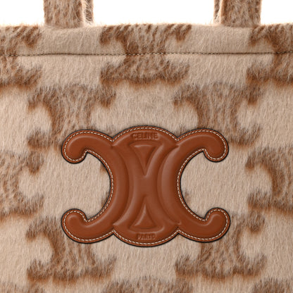 Celine Mohair Triomphe Large Cabas Thais Beige 7 of 9