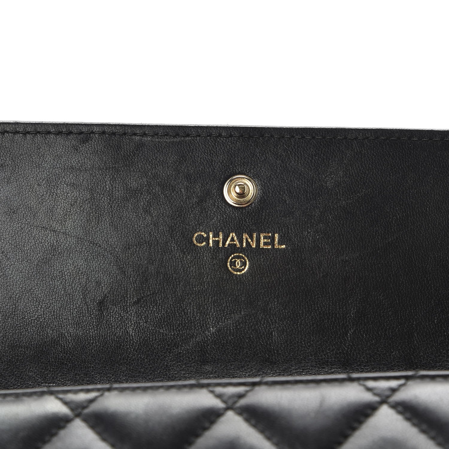 Chanel Lambskin Quilted Trendy CC Large Gusset Flap Wallet Black 6 of 9