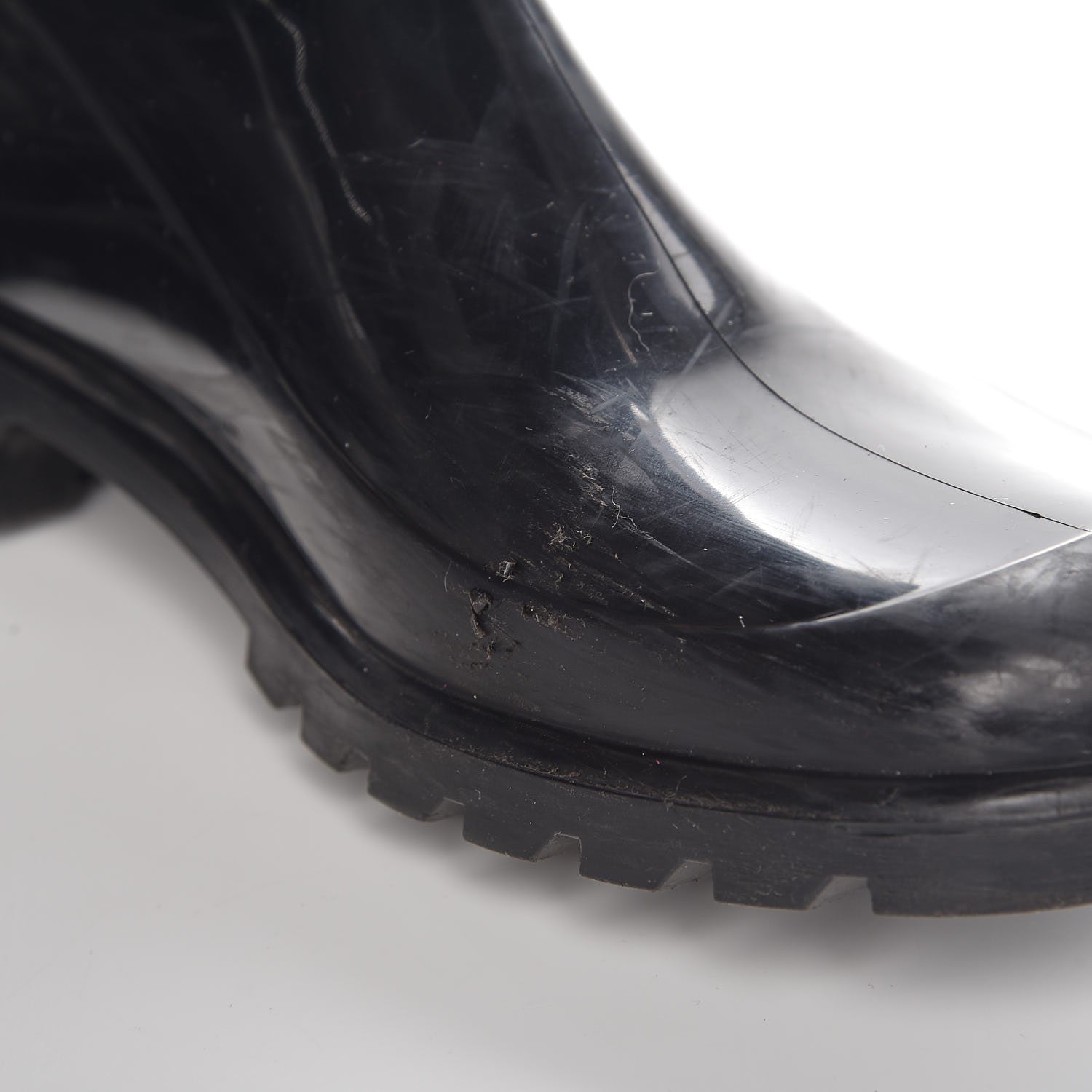 Burberry Rubber Nova Check Rain Boots 36 Black 13 of 13