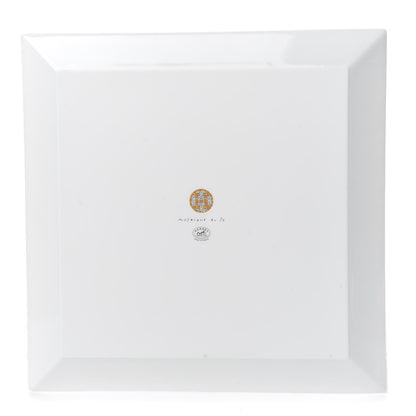 Hermes Porcelain Mosaique au 24 Square Plate 9.1" 3 of 9