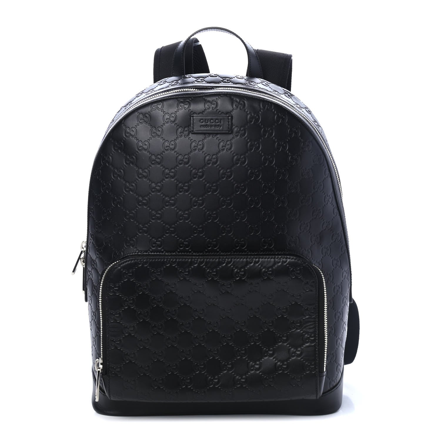 Gucci Guccissima Signature Day Backpack Black 1 of 4