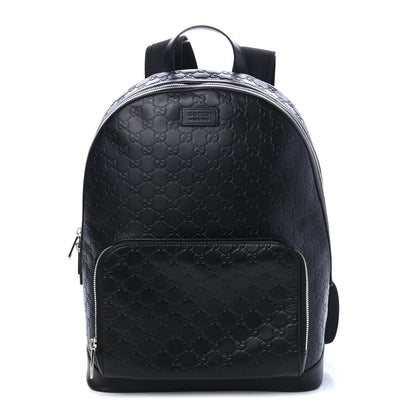 Gucci Guccissima Signature Day Backpack Black 1 of 4