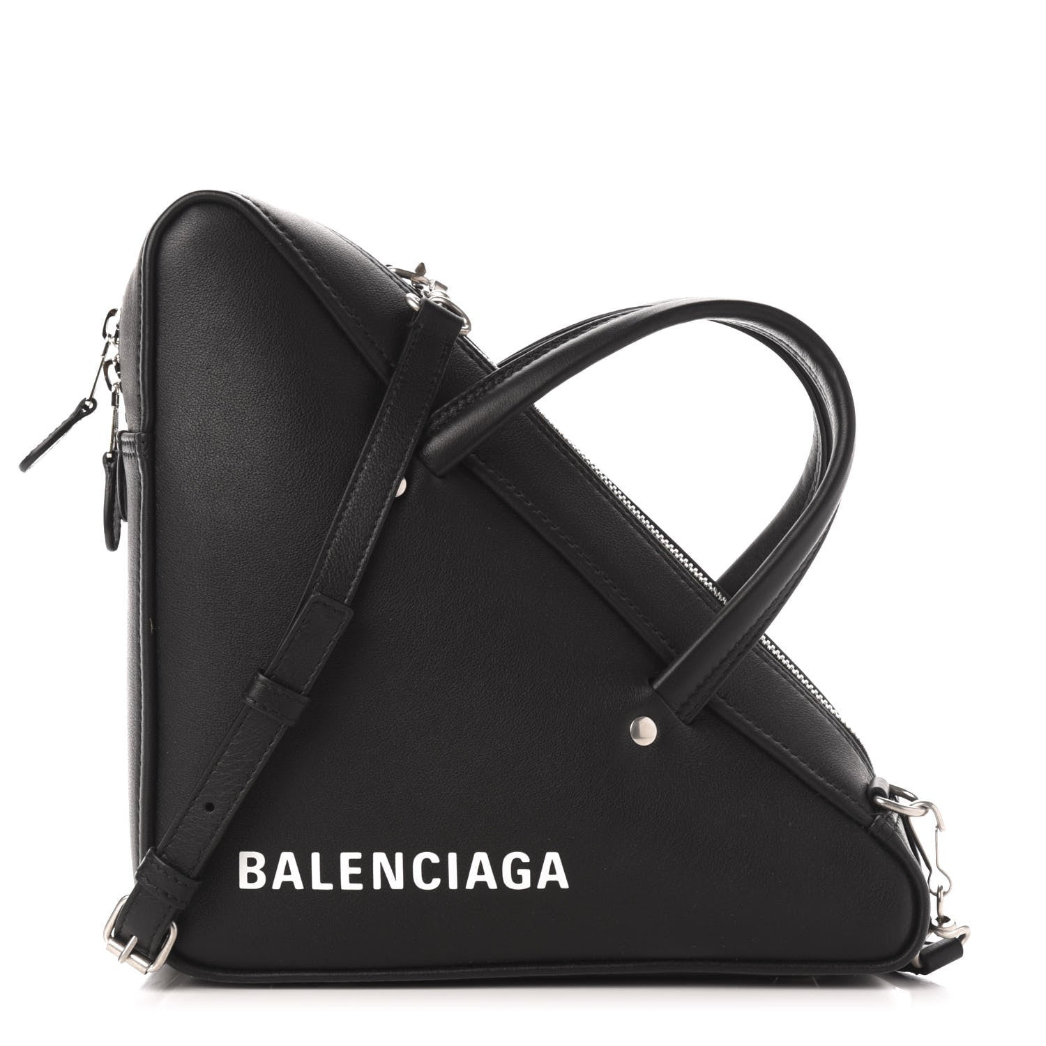 Balenciaga Calfskin S Triangle Duffle Black 1 of 9