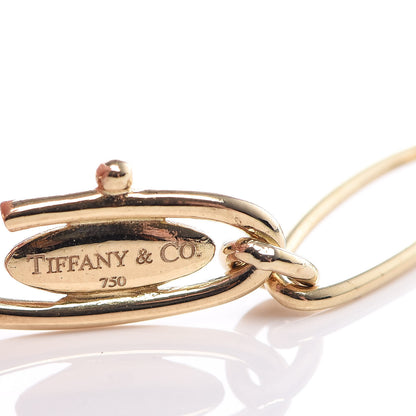 Tiffany 18K Yellow Gold Elsa Peretti Large Open Heart Pendant Necklace 6 of 8
