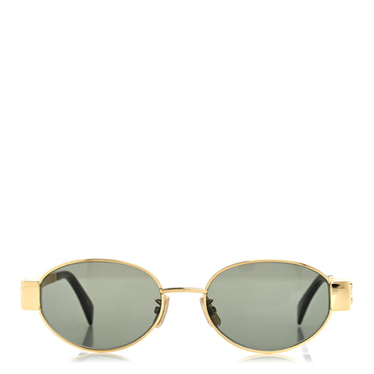 Celine Metal Triomphe 01 Sunglasses CL40235U Gold Green 2 of 7
