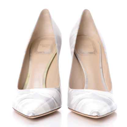 Christian Dior Patent Cherie Pointy Toe 100mm Pumps 37 Mist 2 of 14
