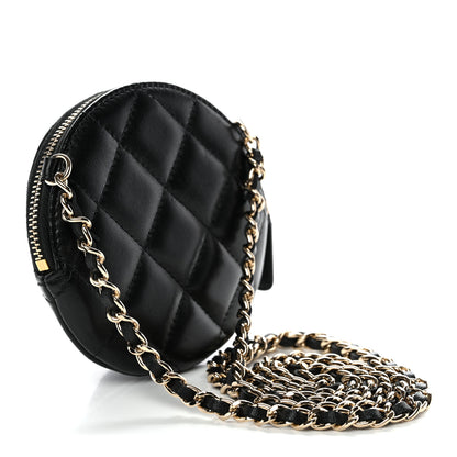 Chanel Lambskin Mini Camellia Bouquet Clutch With Chain Black 3 of 10