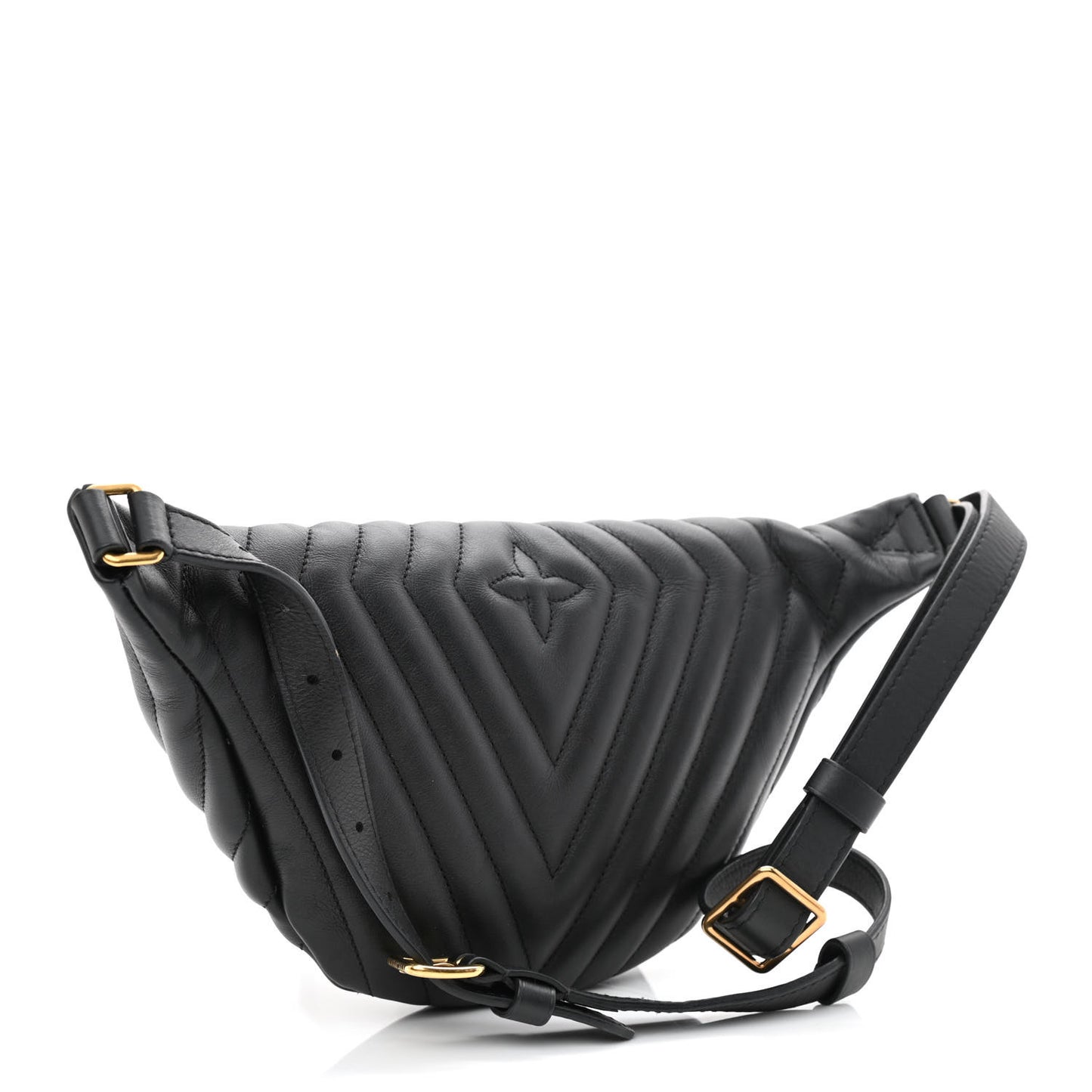 Calfskin Quilted New Wave Bumbag Black