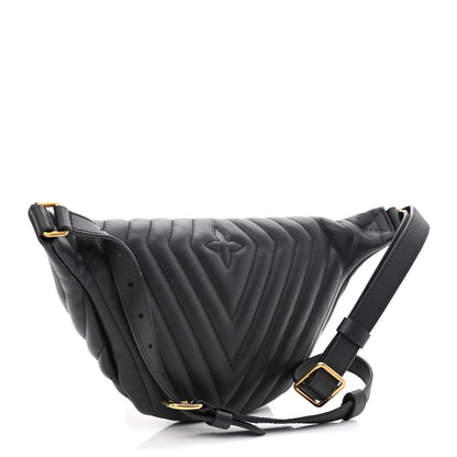 Louis Vuitton Calfskin Quilted New Wave Bumbag Black 3 of 9