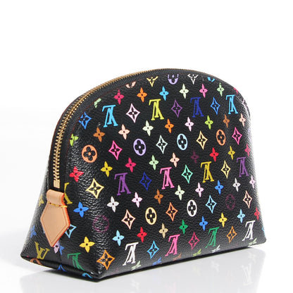Louis Vuitton Monogram Multicolor Cosmetic Pouch Black Grenade 3 of 8