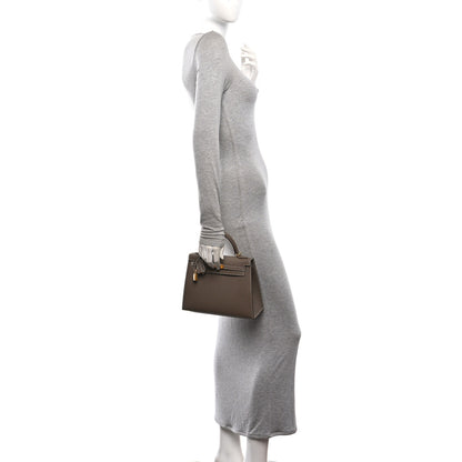 Hermes Epsom Kelly Sellier 25 Etoupe 2 of 11