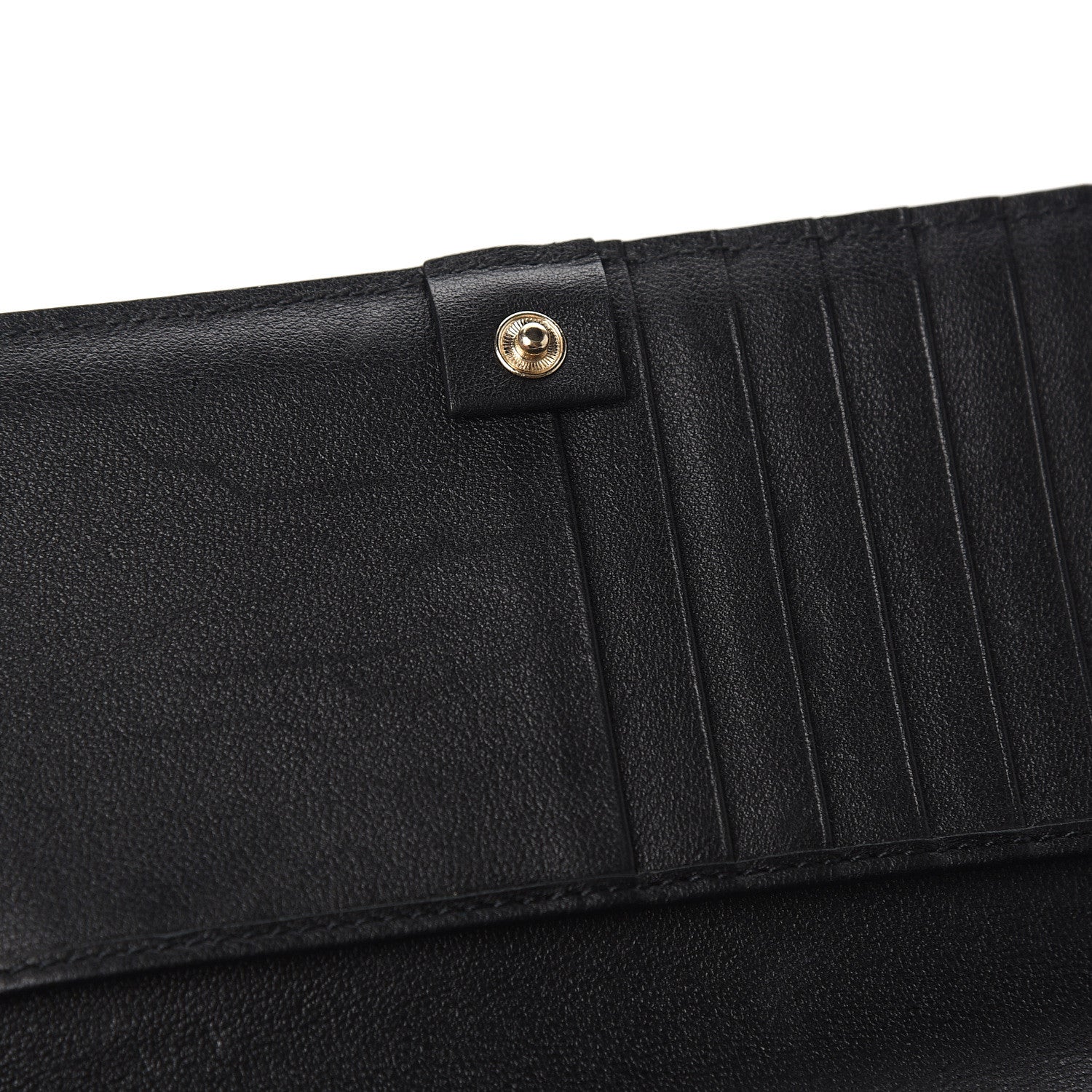 Valentino Garavani Vitello Rockstud Flap Wallet Black 7 of 10
