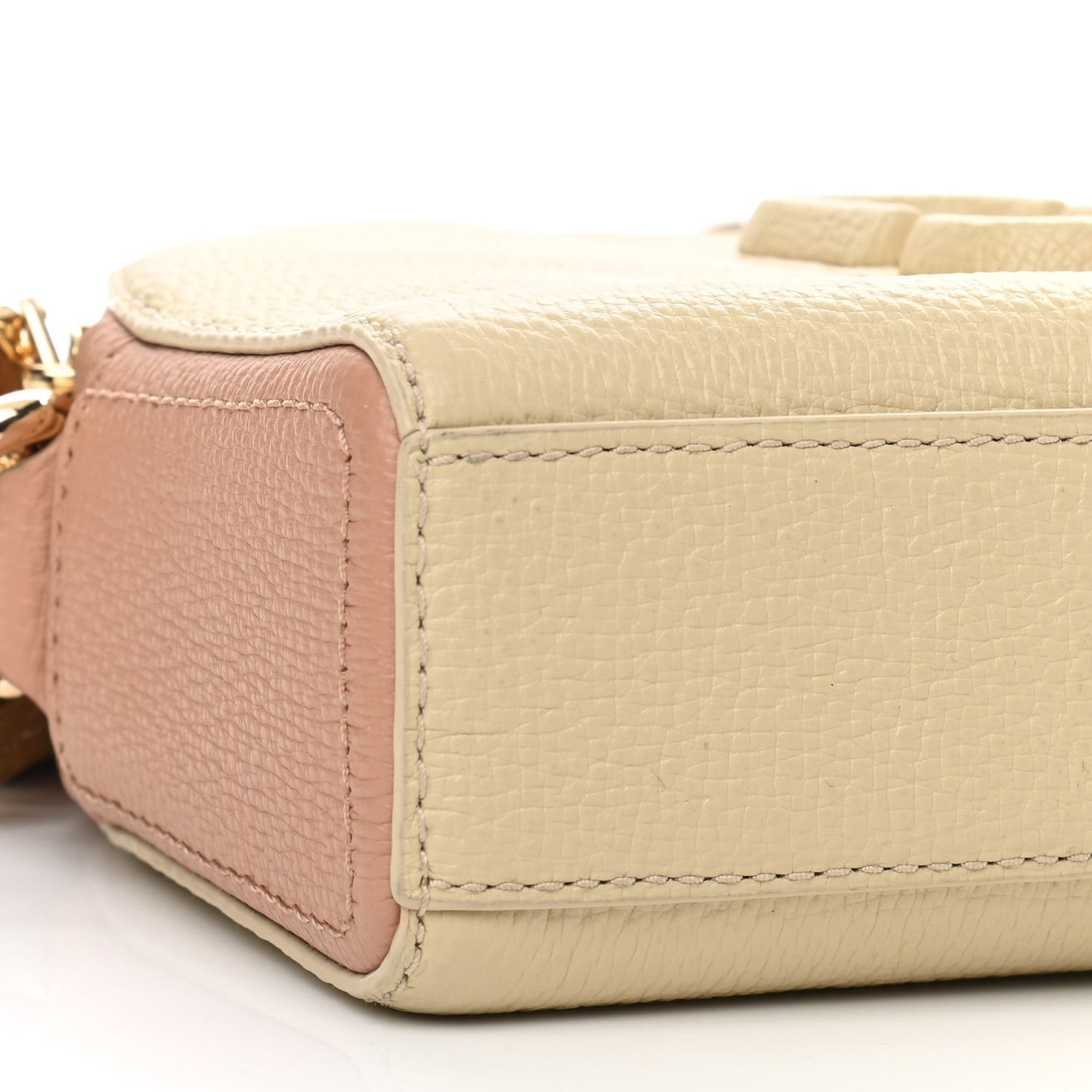Calfskin Shutter Camera Crossbody Bag Ivory