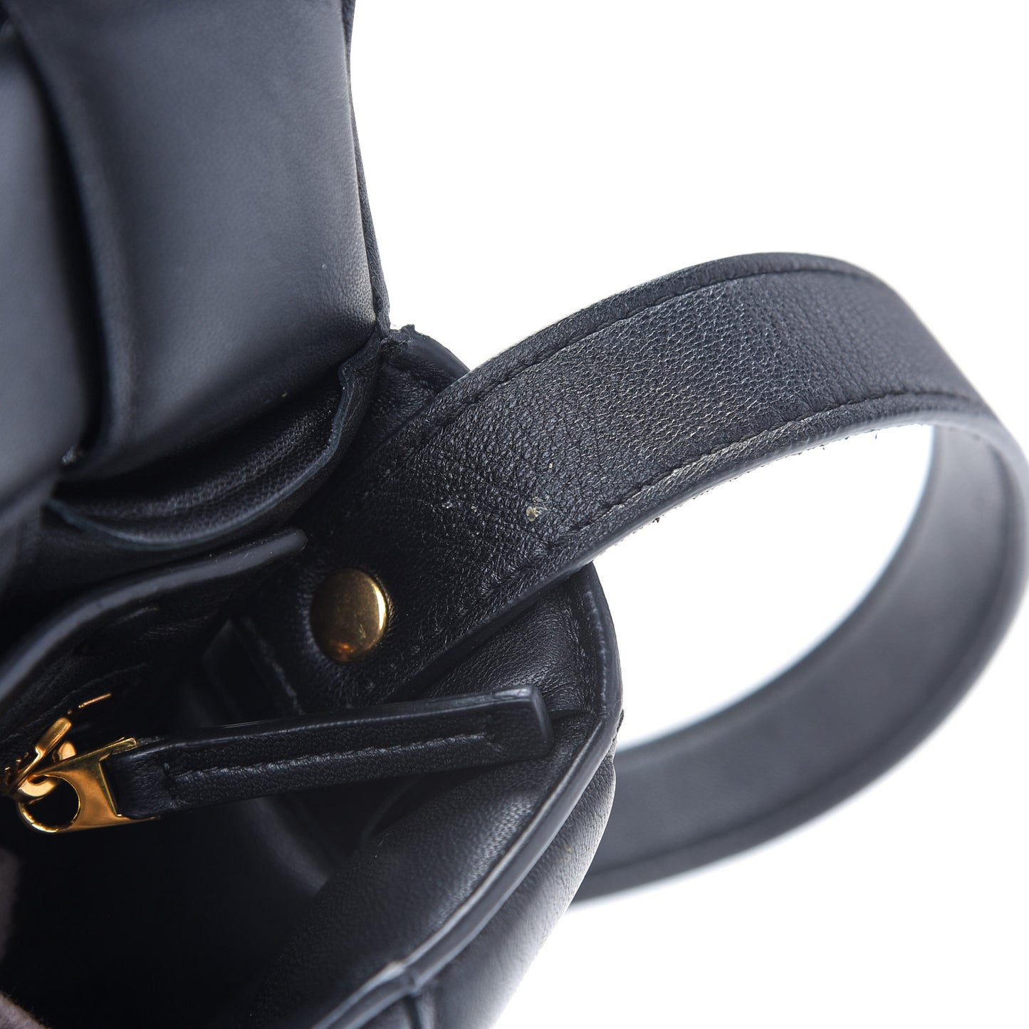 Nappa Maxi Intreccio Padded Cassette Crossbody Bag Black