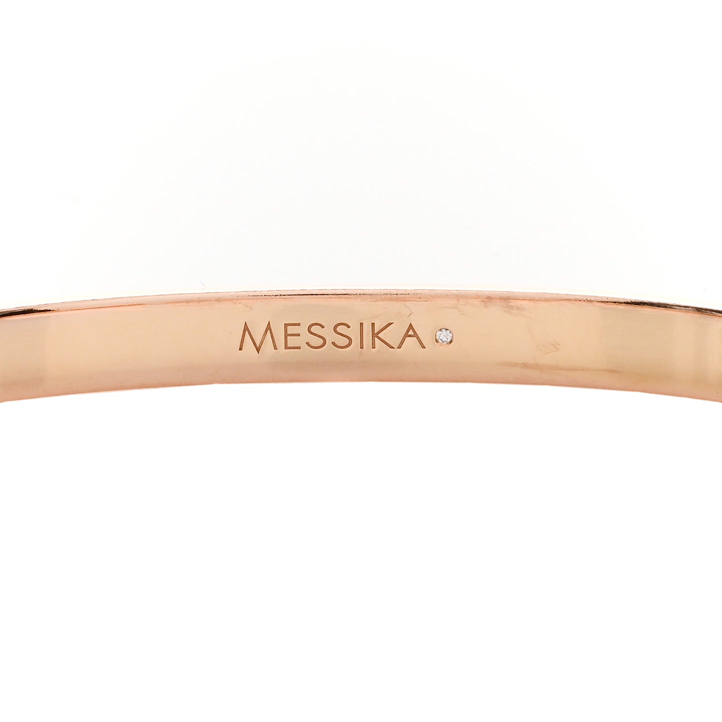 18K Rose Gold Diamond PM Move Noa Pave Bangle Bracelet M