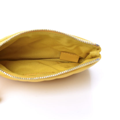 Chanel Lambskin Small Ground Control Cosmetic Case Yellow 5 of 7