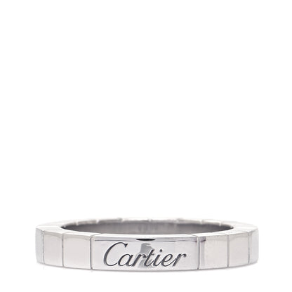 Cartier 18K White Gold Lanieres Ring 48 4.5 1 of 5
