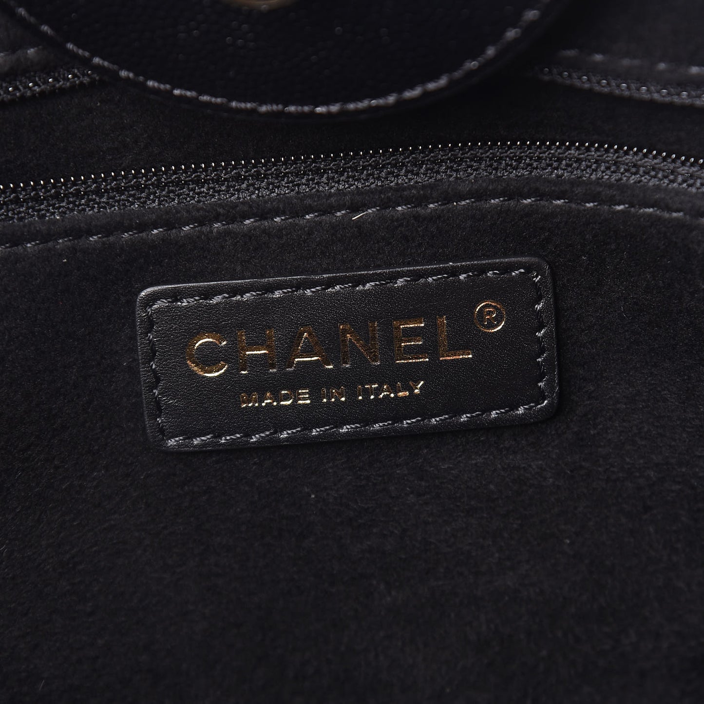 Caviar Large Studded Deauville Tote Black