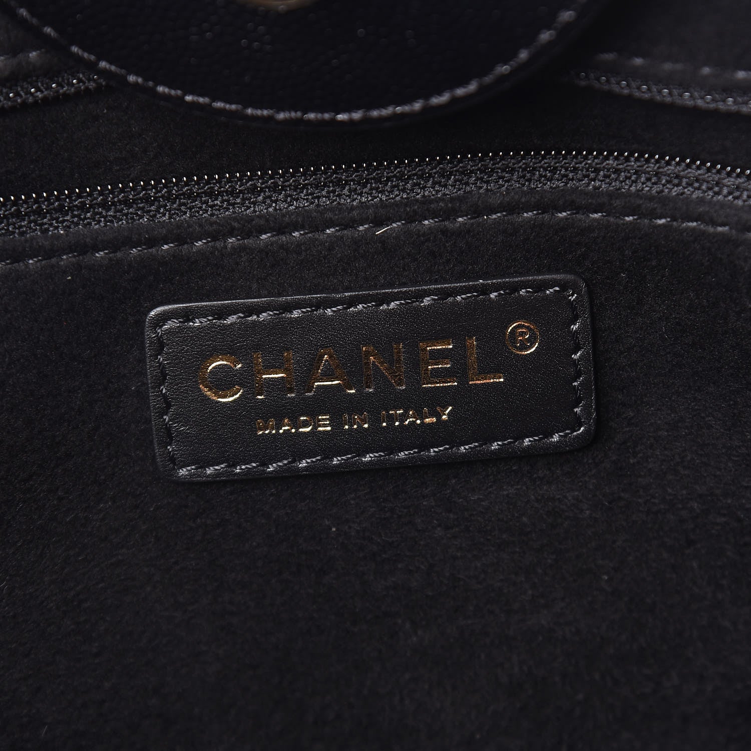 Chanel Caviar Large Studded Deauville Tote Black 6 of 11