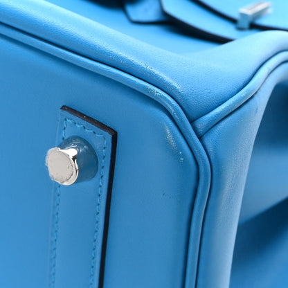 Hermes Swift Birkin 25 Bleu Frida 9 of 14