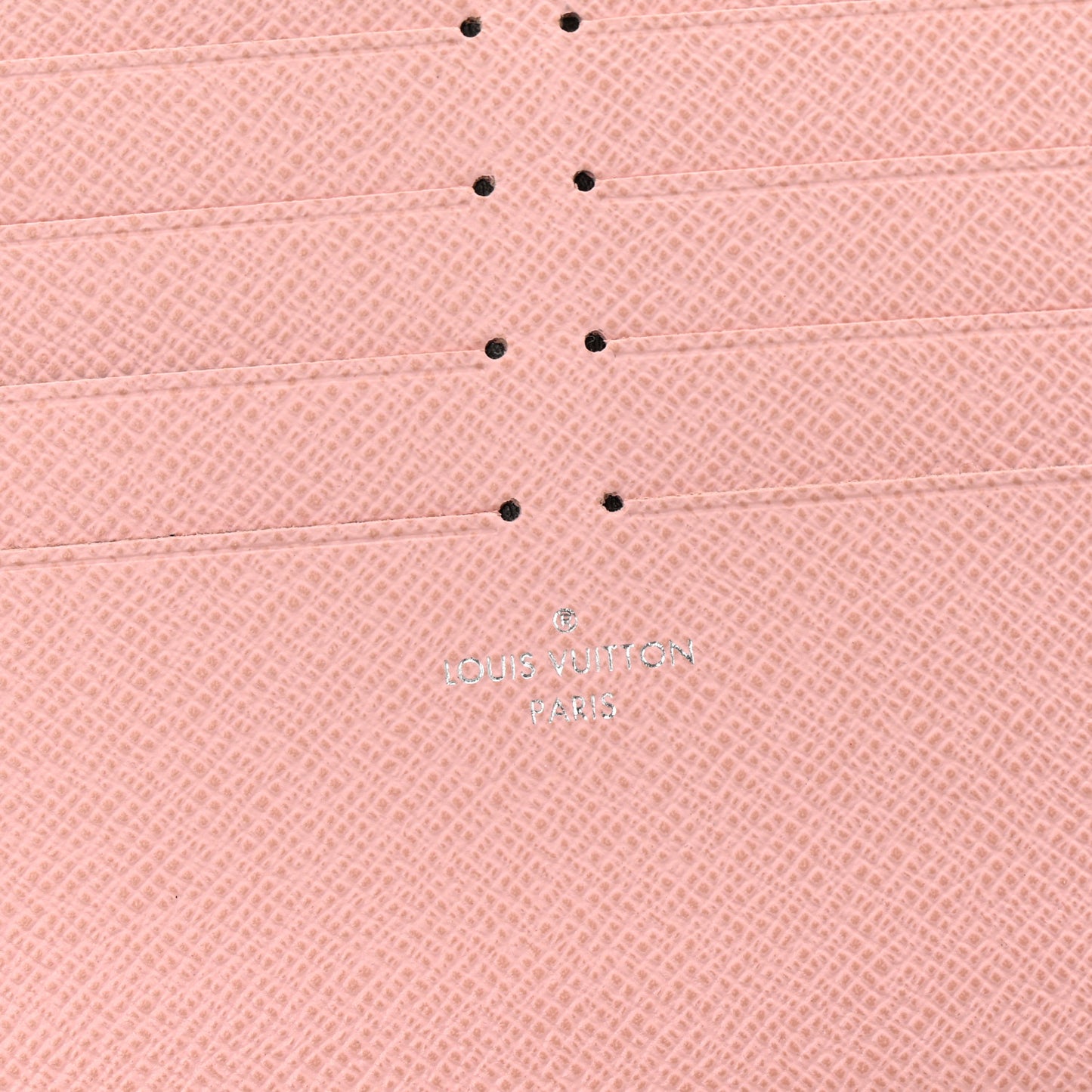 Calfskin Felicie Card Holder Insert Rose Ballerine