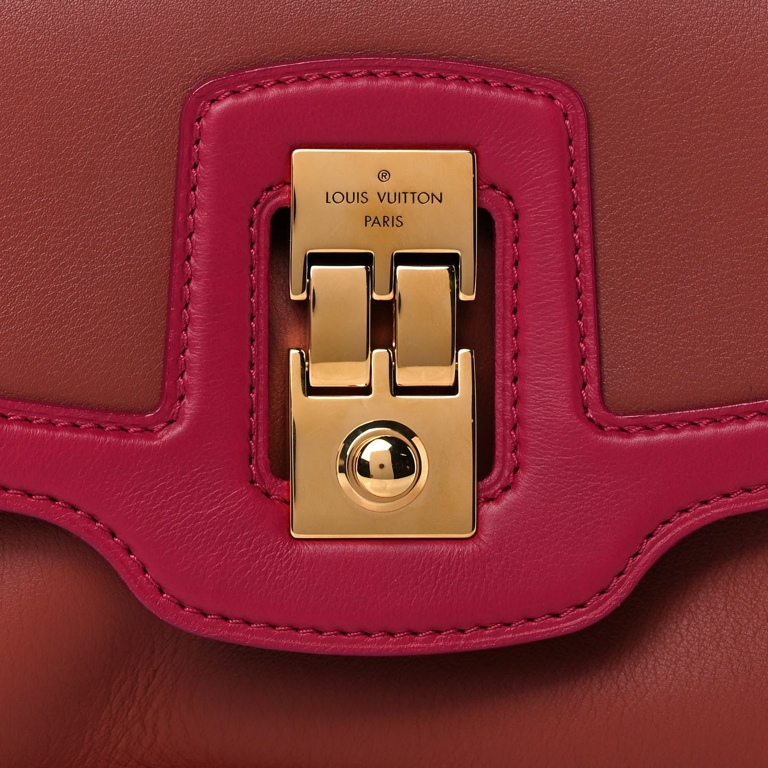 Louis Vuitton Cuir Art Déco Baguette Terre Framboise 6 of 12