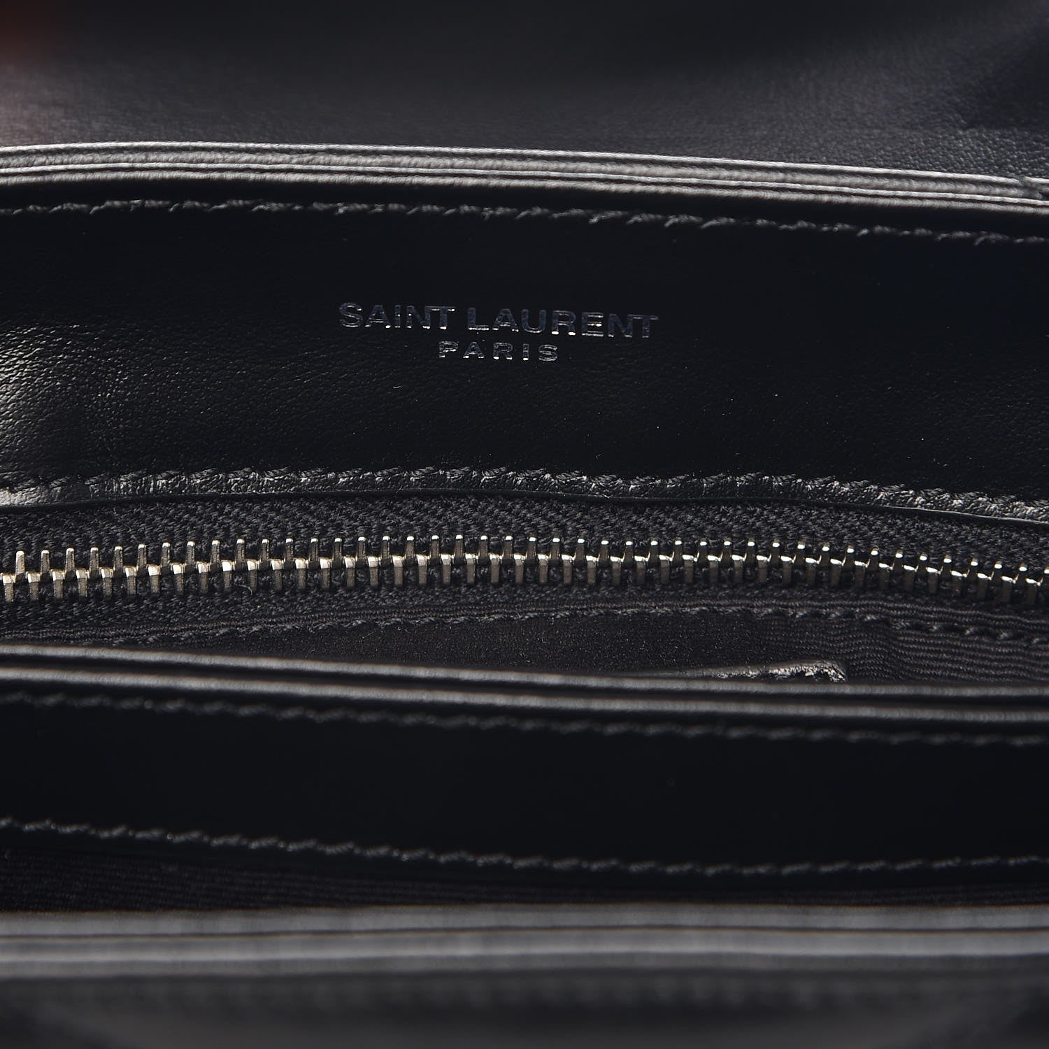 Saint Laurent Calfskin Y Quilted Monogram Toy Loulou Crossbody Bag Black 7 of 7
