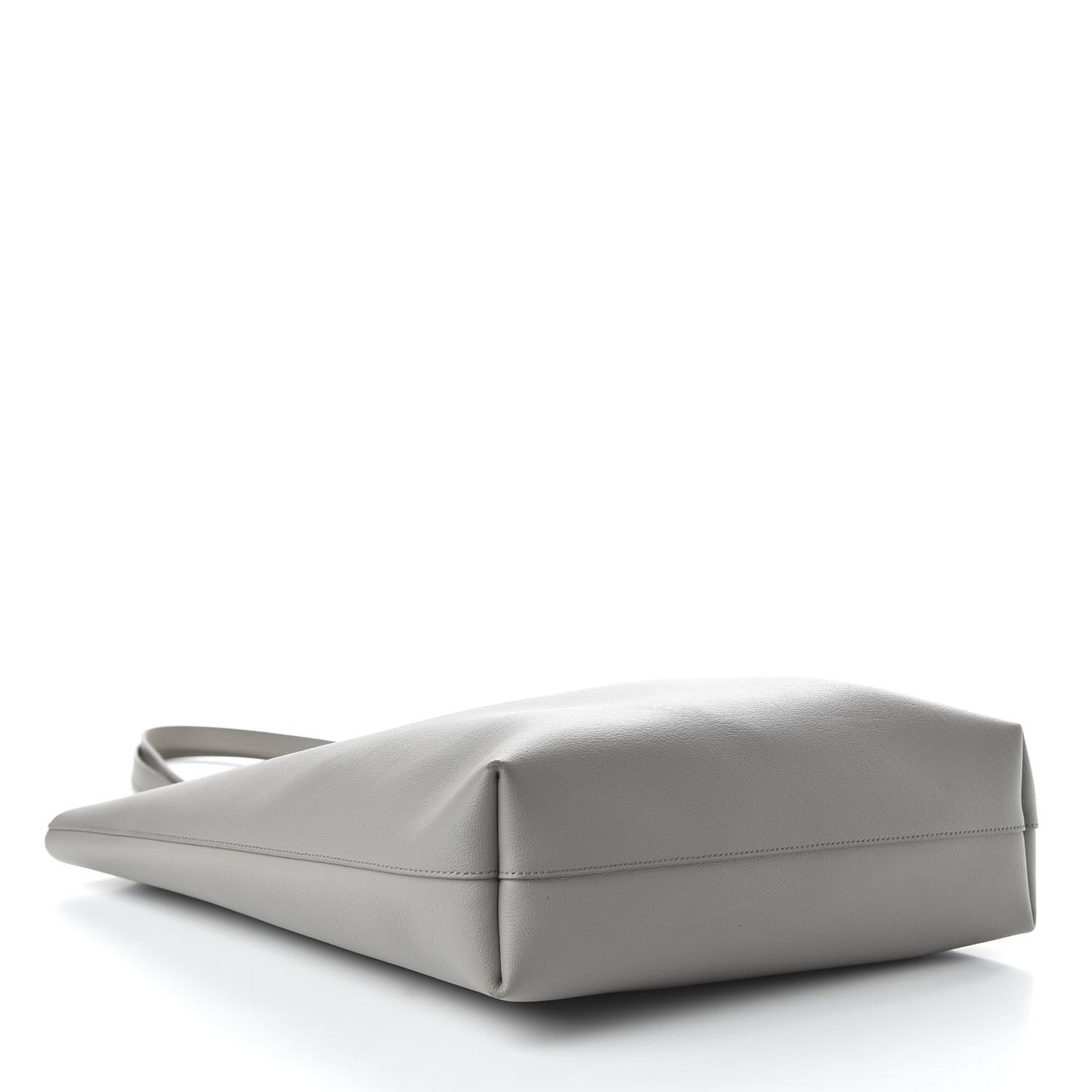 Calfskin Medium Shopping Tote Oyster Grey