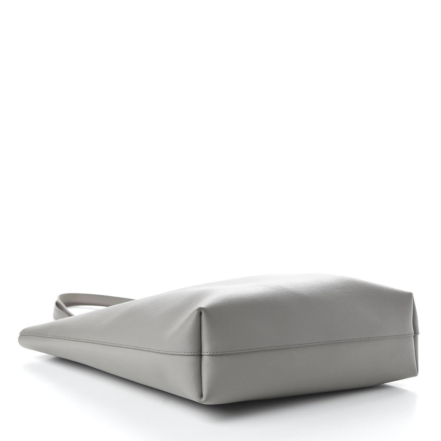 Saint Laurent Calfskin Medium Shopping Tote Oyster Grey 5 of 9