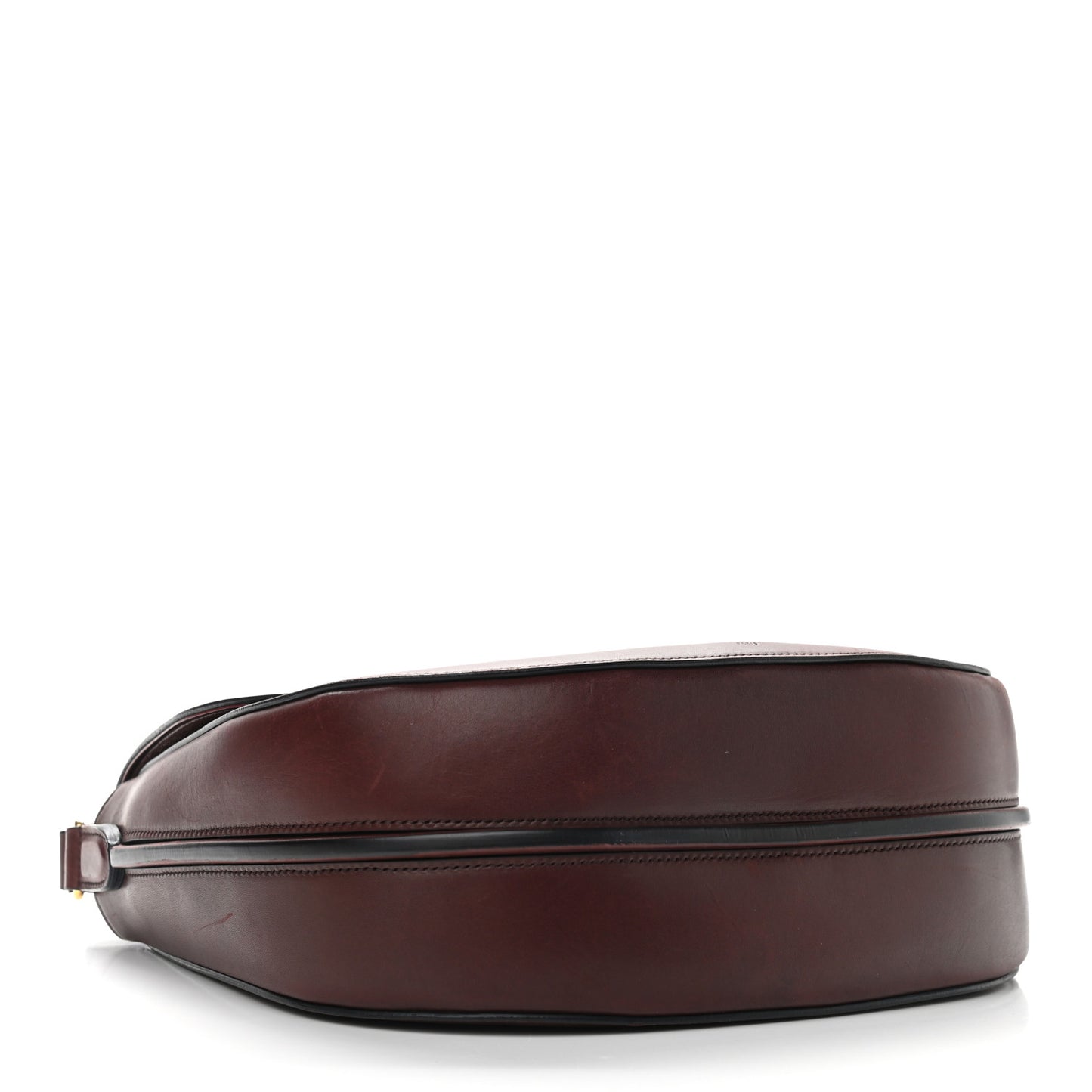 Natural Calfskin Medium Trotteur Burgundy