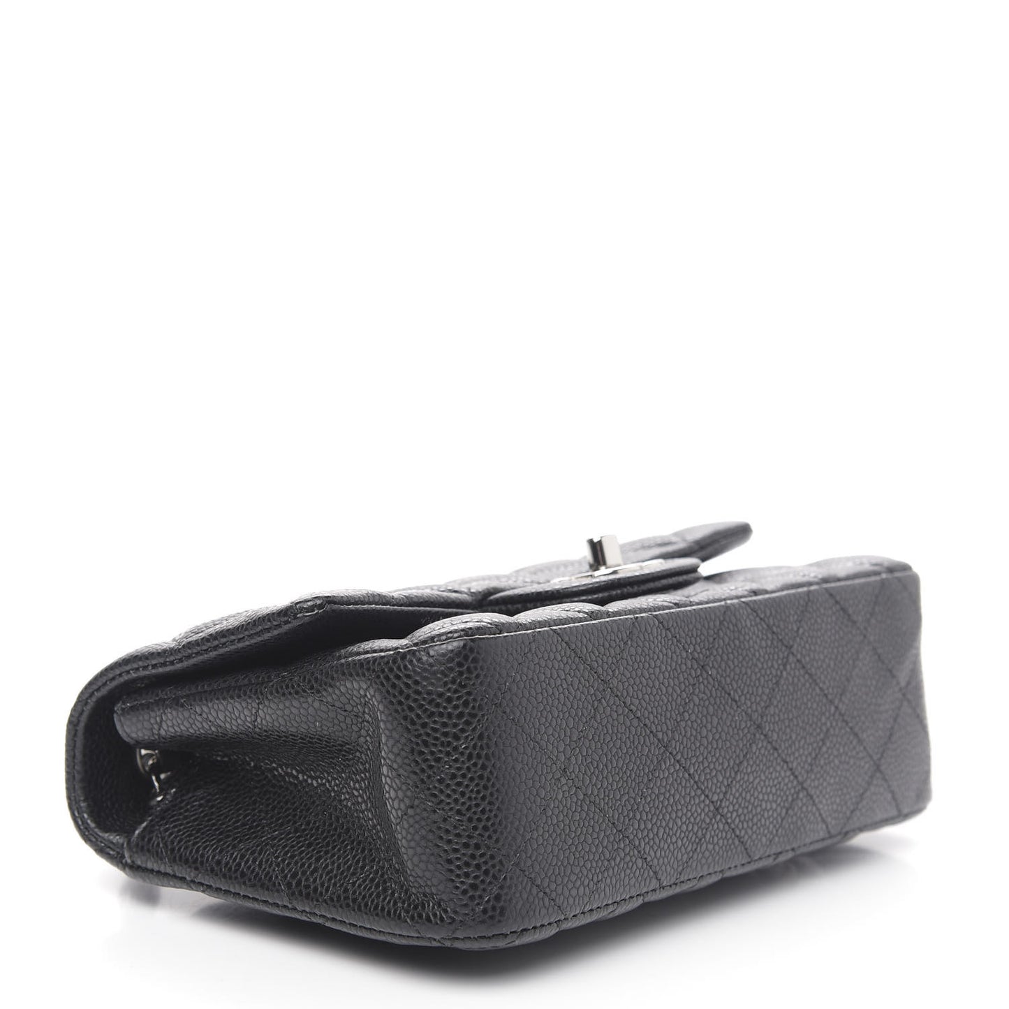 Caviar Quilted Mini Rectangular Flap Black