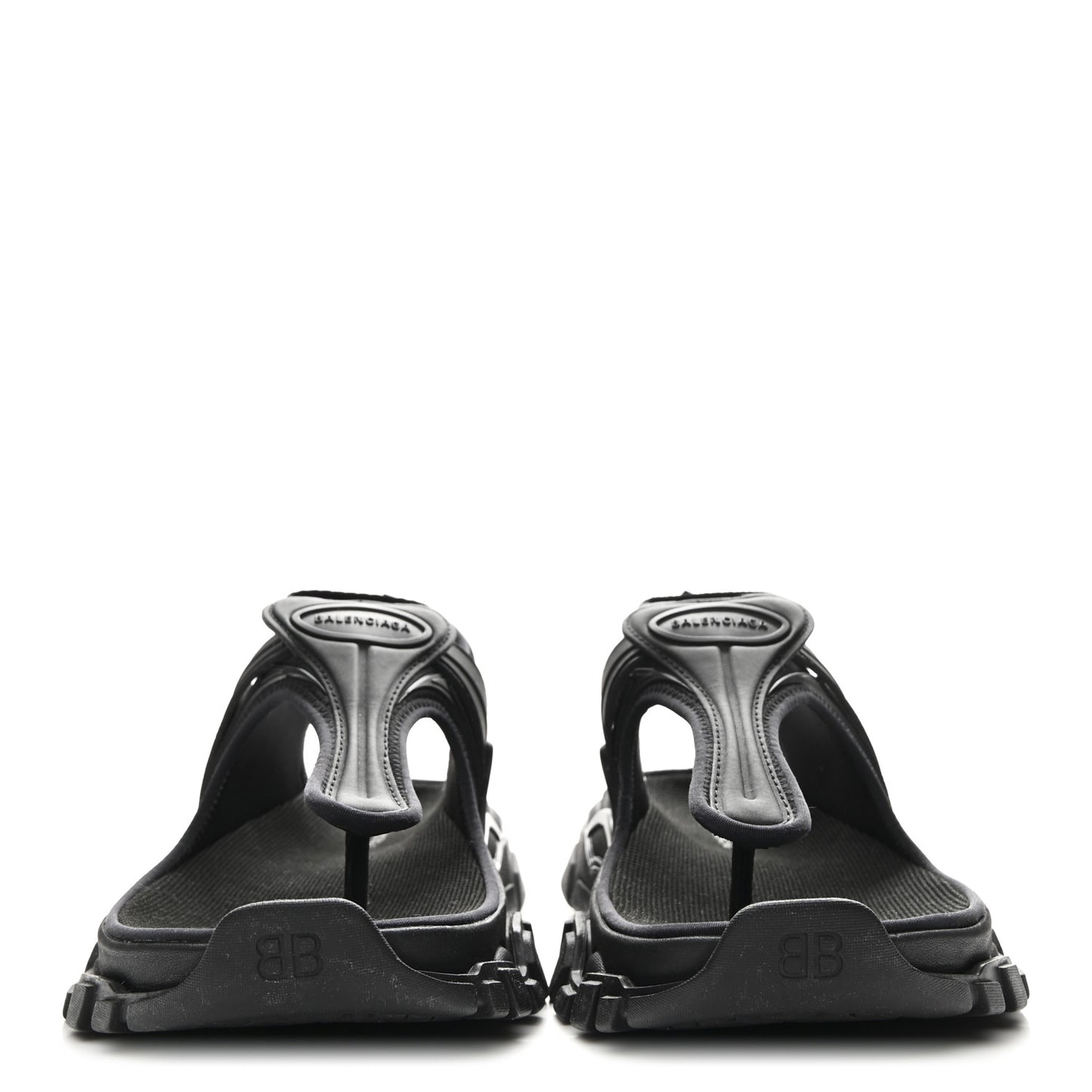 Neoprene Rubber Thong Sandals 37 Black