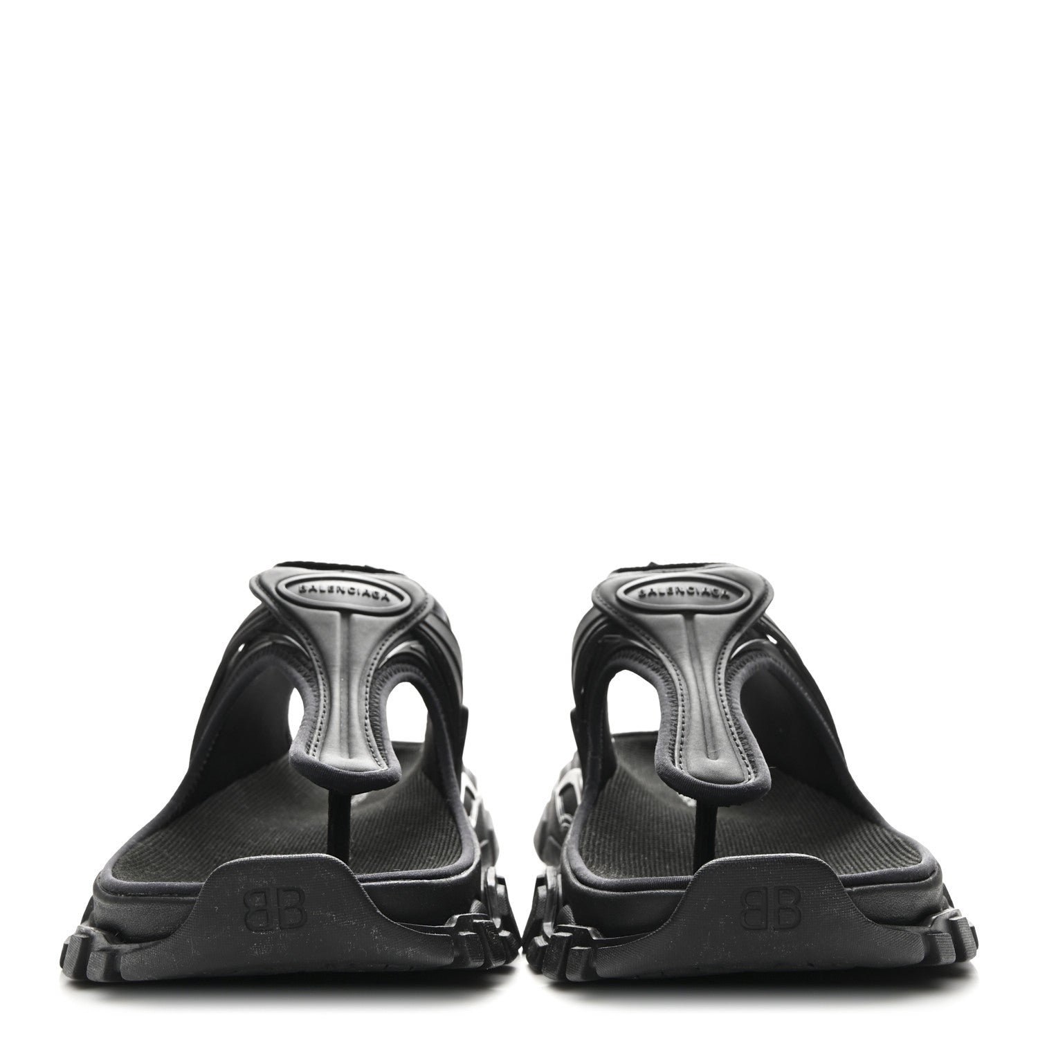 Balenciaga Neoprene Rubber Thong Sandals 37 Black 3 of 9