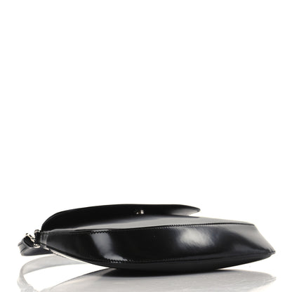 Prada Spazzolato Cleo Flap Shoulder Bag Black 4 of 9