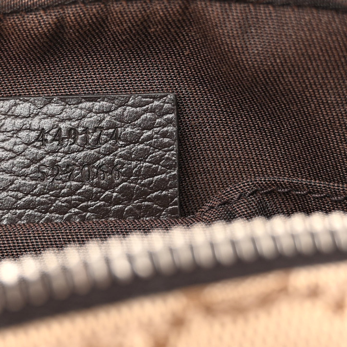 Monogram Dollar Calfskin Belt Bag Beige Ebony Testa di Moro Marrone Scuro