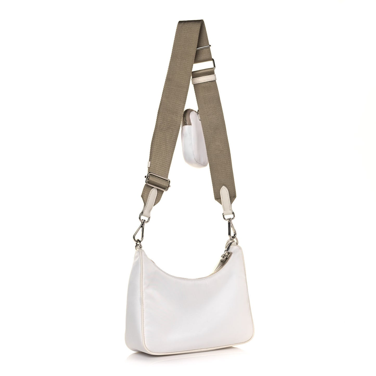 Nylon Re-Edition 2005 Shoulder Bag White
