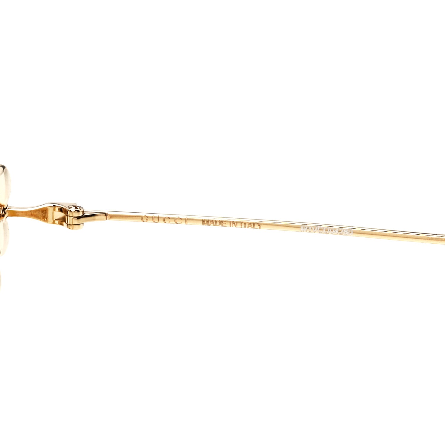 Gucci Metal Pearl Cat Eye Sunglasses GG0364S Gold 6 of 8