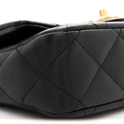 Chanel Caviar Quilted Mini Sweetheart Flap Black 9 of 10